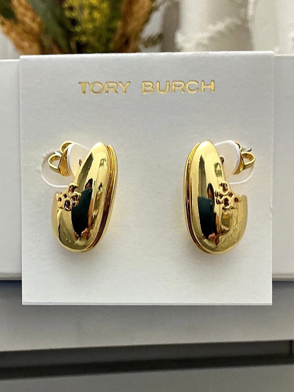Tory Burch Small Wave Earrings Gold Earrings